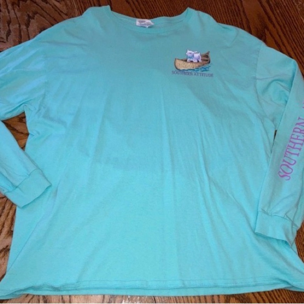 Southern Attitude “Whatever Floats Your Goat” Plus Size 2XL Long Sleeve T-Shirt